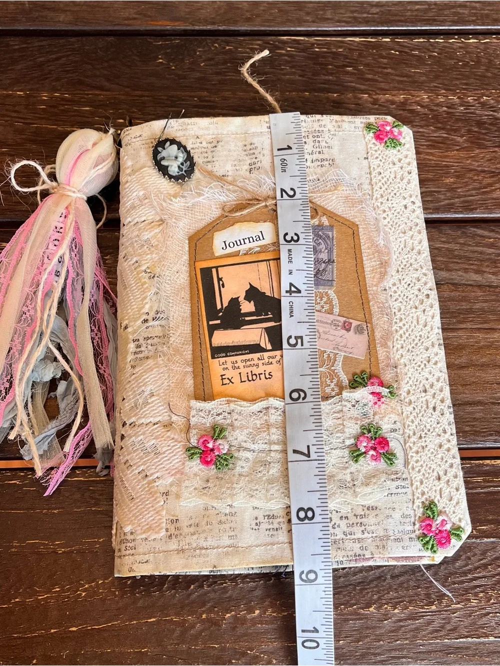 Book Themed Junk Journal Book Lover Reader Bookish Vintage 3 Sig Decorated